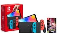 Konsola Nintendo Switch OLED 64GB Czerwono-niebieski + Pokemon Shining Pearl