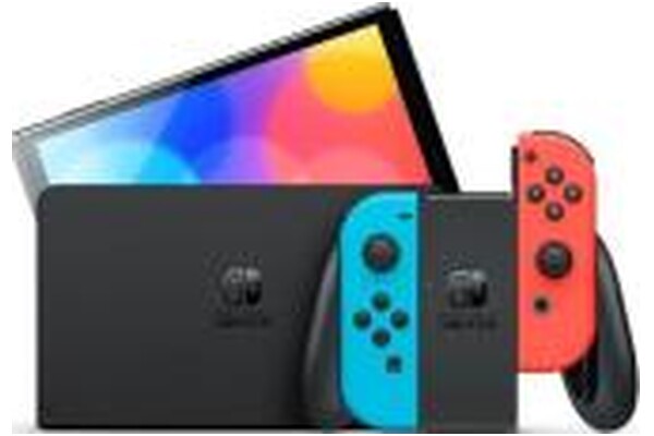 Konsola Nintendo Switch OLED 64GB Czerwono-niebieski + Pokemon Shining Pearl