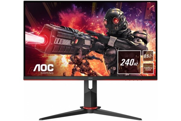 Monitor 23.8" AOC 24G2ZU czarno-czerwony