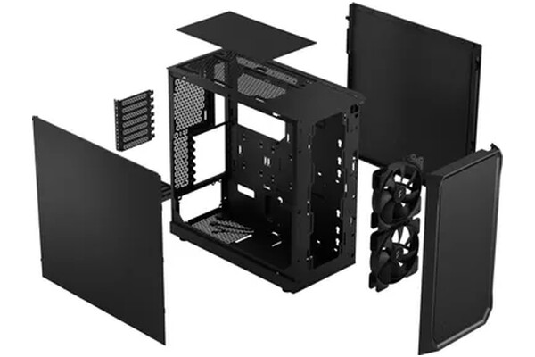 Obudowa PC Fractal Design Focus 2 Solid Midi Tower czarny