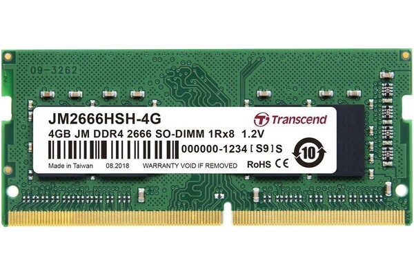 Pamięć RAM Transcend JetRam 4GB DDR4 2666MHz 1.2V 19CL