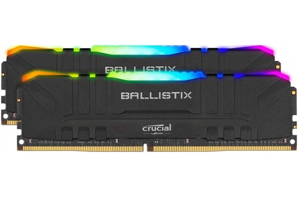 Pamięć RAM Crucial Ballistix Black RGB 16GB DDR4 3200MHz Z radiatorem 1.35V 16CL