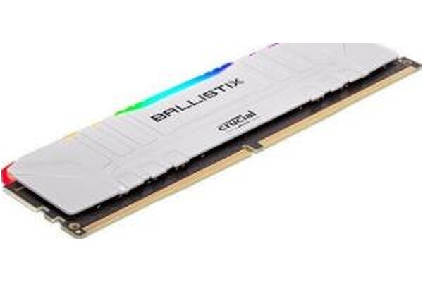 Pamięć RAM Crucial Ballistix White RGB 16GB DDR4 3200MHz Z radiatorem 1.35V 16CL