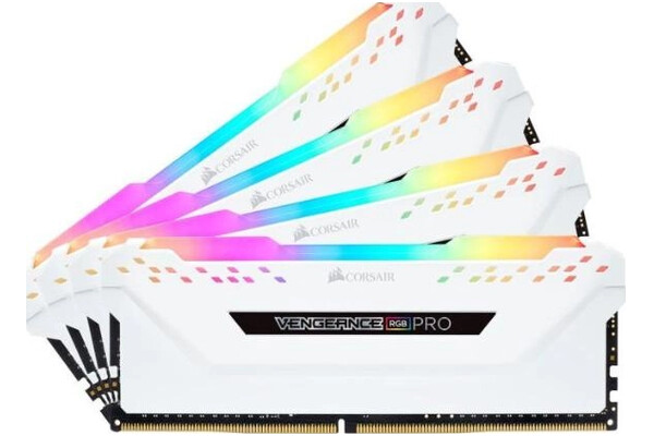 Pamięć RAM CORSAIR Vengeance RGB Pro White 32GB DDR4 3200MHz Z radiatorem 1.35V 16CL