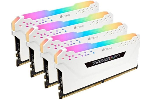 Pamięć RAM CORSAIR Vengeance RGB Pro White 32GB DDR4 3200MHz Z radiatorem 1.35V 16CL