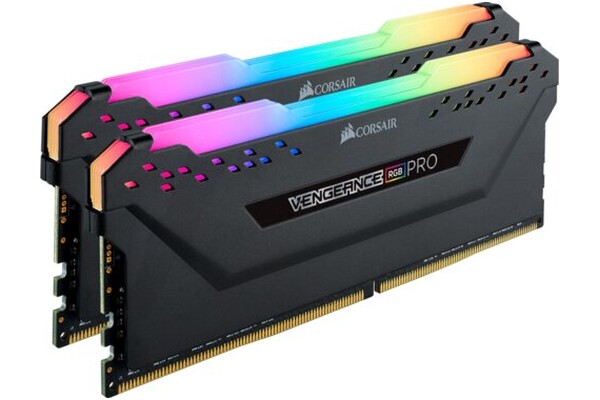 Pamięć RAM CORSAIR Vengeance RGB Pro Black 16GB DDR4 3200MHz Z radiatorem 1.35V 16CL