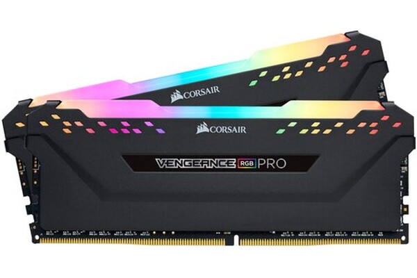 Pamięć RAM CORSAIR Vengeance RGB Pro Black 16GB DDR4 3200MHz Z radiatorem 1.35V 16CL