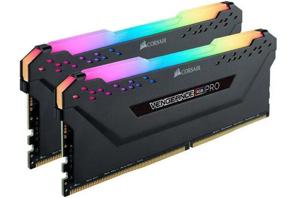 Pamięć RAM CORSAIR Vengeance RGB Pro Black 32GB DDR4 3200MHz Z radiatorem 16CL