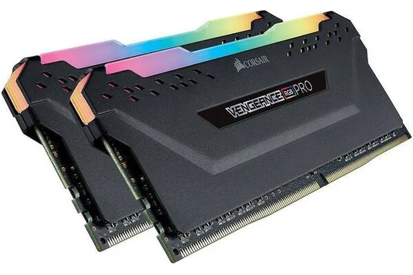 Pamięć RAM CORSAIR Vengeance RGB Pro Black 32GB DDR4 3200MHz Z radiatorem 16CL