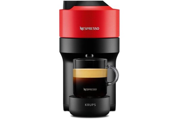 Ekspres KRUPS Vertuo Pop XN9205 kapsułkowy czarno-czerwony