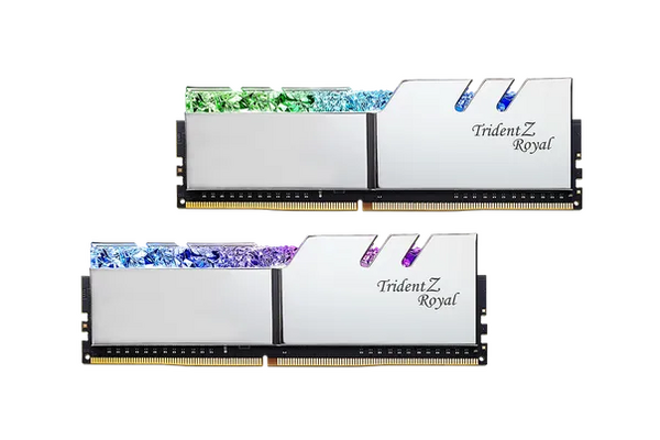 Pamięć RAM G.Skill Trident Z Royal Silver RGB 32GB DDR4 3600MHz Z radiatorem 1.35V 16CL