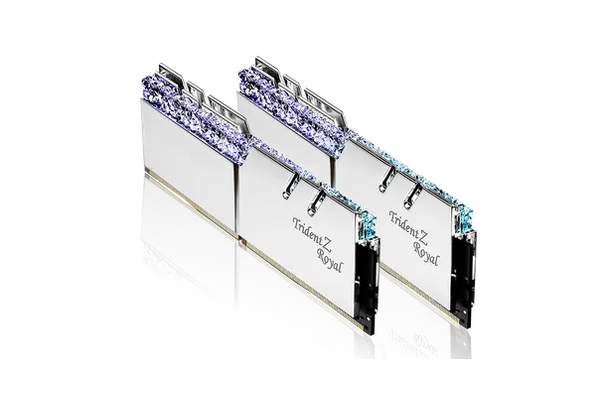 Pamięć RAM G.Skill Trident Z Royal Silver RGB 32GB DDR4 3600MHz Z radiatorem 1.35V 16CL