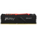 Pamięć RAM Kingston Fury Beast RGB KF432C16BBA8 8GB DDR4 3200MHz Z radiatorem 1.35V 16CL