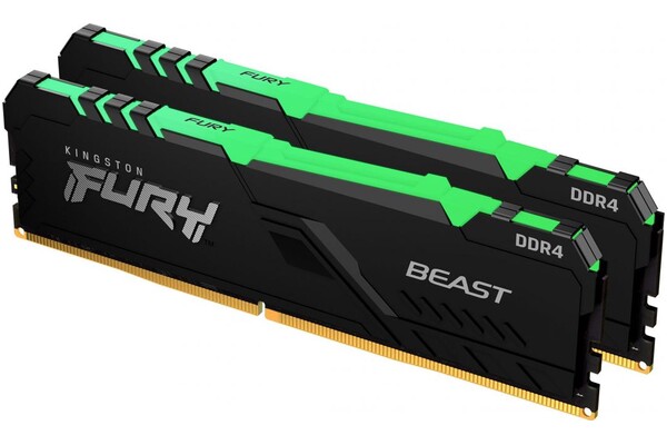 Pamięć RAM Kingston Fury Beast RGB KF437C19BB1AK232 32GB DDR4 3733MHz Z radiatorem 1.35V 19CL