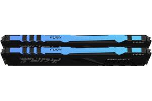 Pamięć RAM Kingston Fury Beast RGB KF437C19BB1AK232 32GB DDR4 3733MHz Z radiatorem 1.35V 19CL