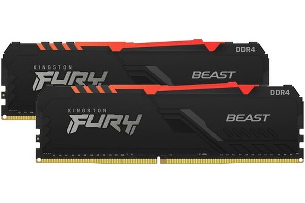 Pamięć RAM Kingston Fury Beast RGB 32GB DDR4 2666MHz Z radiatorem 1.2V 16CL