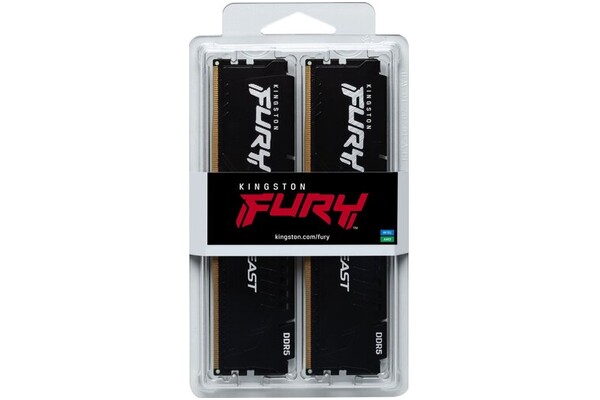 Pamięć RAM Kingston Fury Beast 32GB DDR5 4800MHz Z radiatorem 1.1V 38CL