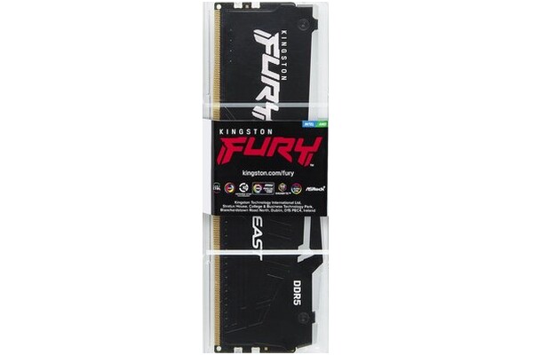 Pamięć RAM Kingston Fury Beast RGB 16GB DDR5 6000MHz Z radiatorem 1.35V 40CL