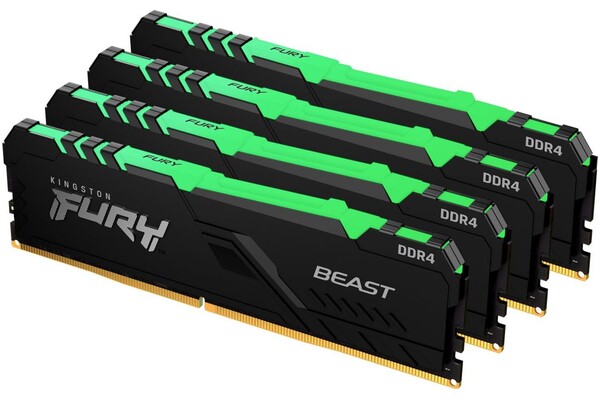 Pamięć RAM Kingston Fury Beast RGB KF426C16BB1AK464 64GB DDR4 2666MHz Z radiatorem 1.2V 16CL