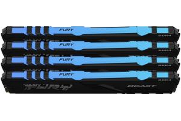 Pamięć RAM Kingston Fury Beast RGB KF426C16BB1AK464 64GB DDR4 2666MHz Z radiatorem 1.2V 16CL