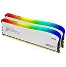 Pamięć RAM Kingston Fury White Beast RGB KF436C18BWAK232 32GB DDR4 3600MHz Z radiatorem 1.35V 18CL