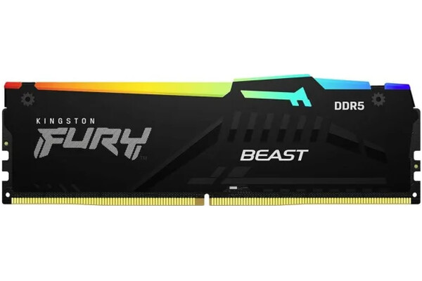 Pamięć RAM Kingston Fury Beast RGB 64GB DDR5 5200MHz Z radiatorem 40CL