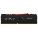 Pamięć RAM Kingston Fury Beast RGB 8GB DDR4 3600MHz Z radiatorem 1.35V 17CL