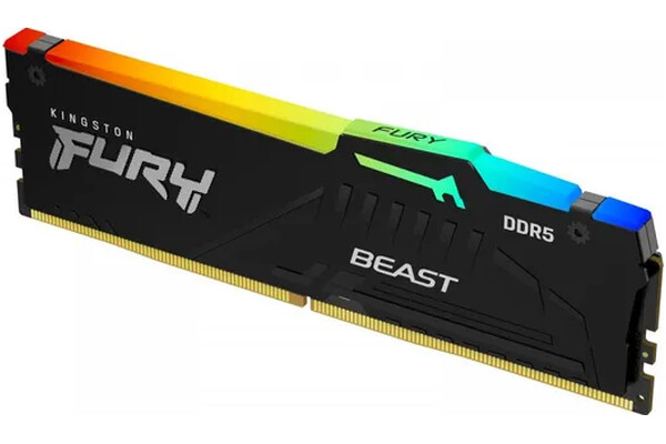 Pamięć RAM Kingston Fury Beast RGB 32GB DDR5 5200MHz Z radiatorem 40CL