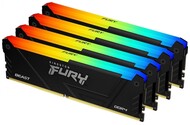 Pamięć RAM Kingston Fury Beast RGB KF436C17BB2AK432 32GB DDR4 3600MHz Z radiatorem 1.35V 17CL