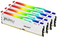 Pamięć RAM Kingston Fury White Beast RGB 128GB DDR5 5600MHz Z radiatorem 1.25V 40CL