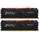 Pamięć RAM Kingston Fury Beast RGB KF436C18BB2AK264 64GB DDR4 3600MHz Z radiatorem 1.2V 18CL