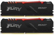 Pamięć RAM Kingston Fury Beast RGB KF436C18BB2AK264 64GB DDR4 3600MHz Z radiatorem 1.2V 18CL
