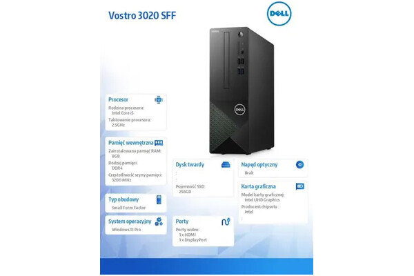 DELL Vostro 3020 Intel Core i5 8GB DDR4 250GB SSD Windows 11 Professional