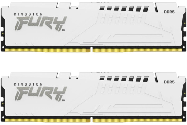Pamięć RAM Kingston Fury White Beast 64GB DDR5 6000MHz Z radiatorem 1.4V 30CL