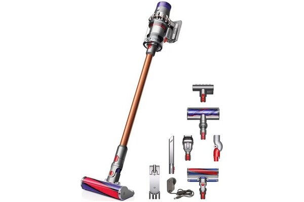 Odkurzacz Dyson V10 Cyclone Fluffy pionowy z pojemnikiem miedziany