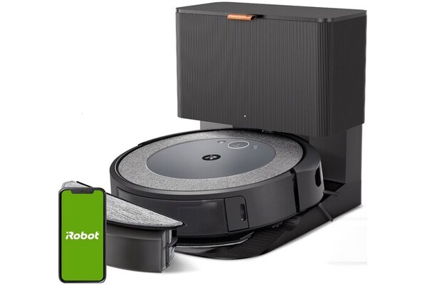 Odkurzacz iRobot I5+ Roomba robot sprzątający z pojemnikiem 68W czarno-szary