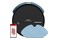 Odkurzacz Tefal RG7455 Xplorer Serie 60 robot sprzątający z pojemnikiem czarny