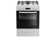 Kuchnia Beko FSMT62321DWSS płyta gazowa, piekarnik elektryczny