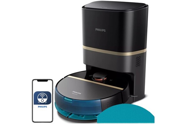 Odkurzacz Philips XU710001 Aqua 7000 robot sprzątający z pojemnikiem czarny