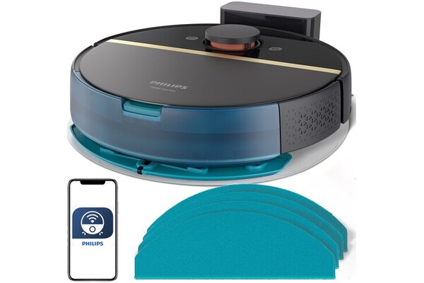 Odkurzacz Philips XU700001 Aqua 7000 robot sprzątający z pojemnikiem 55W czarny