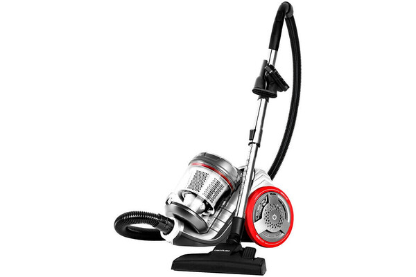 Odkurzacz Cecotec 3000 Conga Popstar Ecoextreme X-treme tradycyjny bezworkowy 700W srebrno-czerwony