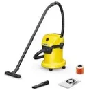Odkurzacz Karcher WD3V Premium tradycyjny z pojemnikiem 1000W żółto-czarny
