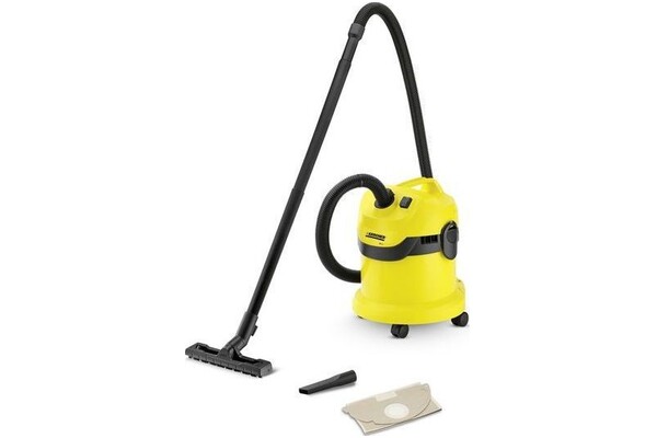 Odkurzacz Karcher WD2 Plus tradycyjny bezworkowy żółty