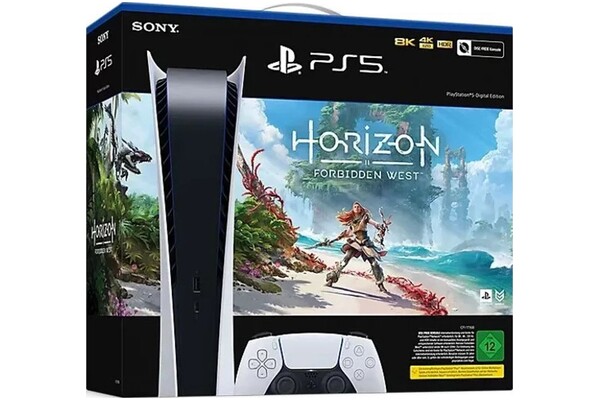 Konsola Sony PlayStation 5 Digital 1TB biały + Horizon Forbidden West