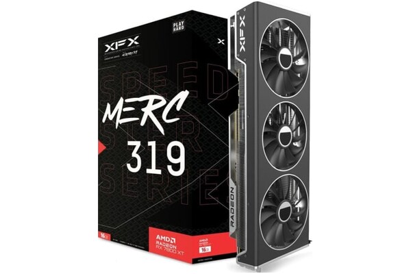 Karta graficzna XFX RX 7800 XT MERC 319 Black 16GB GDDR6