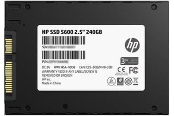 Dysk wewnętrzny HP S600 SSD SATA (2.5") 240GB