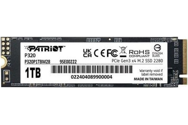Dysk wewnętrzny Patriot P320 SSD M.2 NVMe 1TB