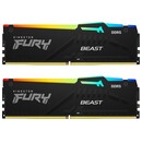 Pamięć RAM Kingston Fury Beast RGB 32GB DDR5 6000MHz Z radiatorem 1.25V 30CL