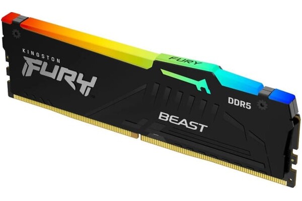 Pamięć RAM Kingston Fury Beast RGB 32GB DDR5 6000MHz Z radiatorem 1.25V 30CL