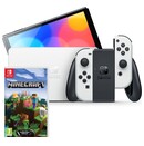 Konsola Nintendo Switch OLED biały + Minecraft